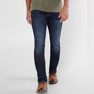 Cult of Individuality Men’s 38x33 Rocker Slim Straight Jean - 2 Year Indigo Wash